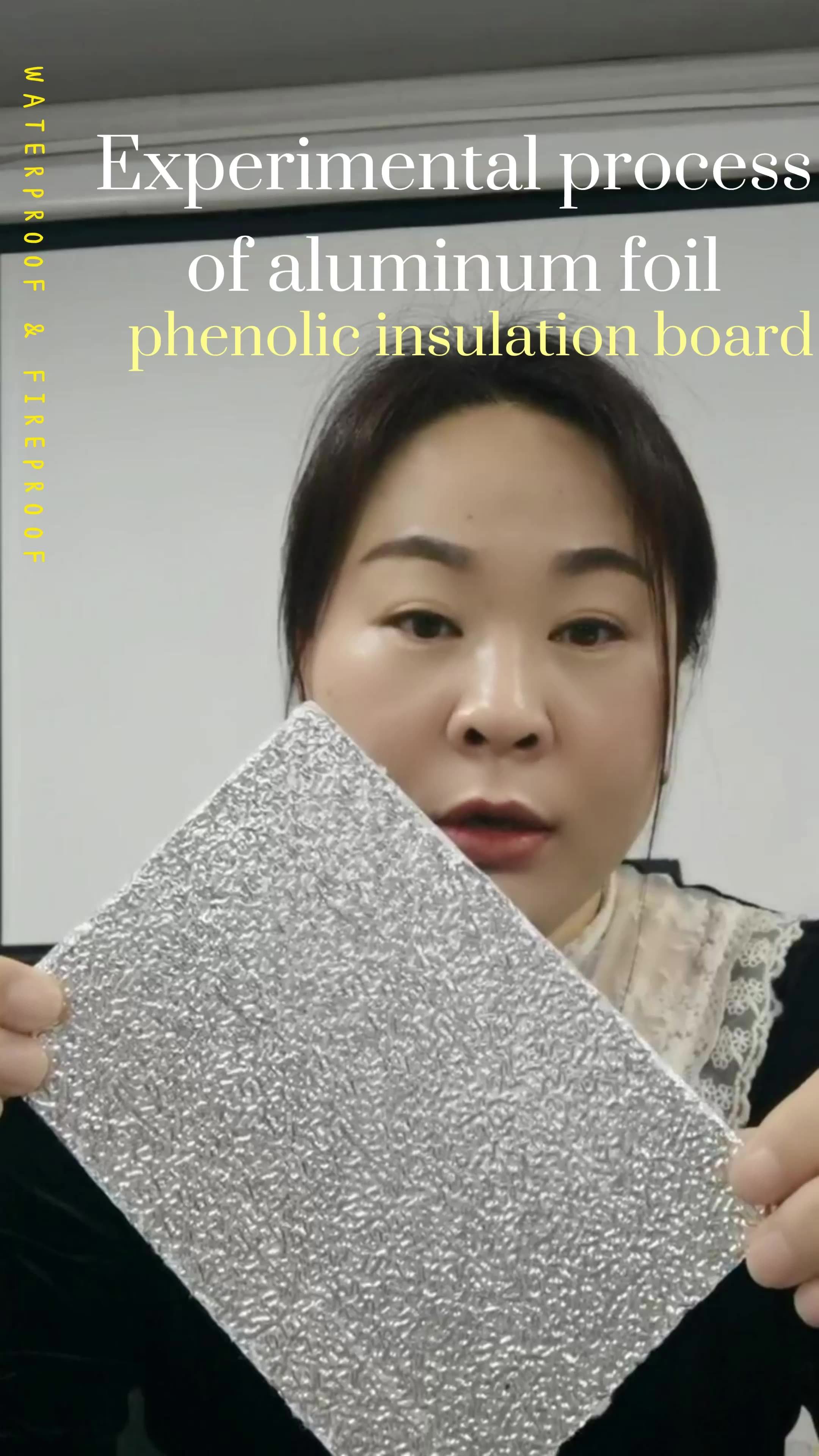 Aluminum Attic Foil Insulation Phenolic Foam Panels For Roof Heat