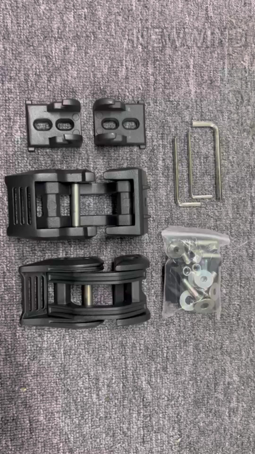 DEWIN Kit Chiusura Cofano, Antifurto con Chiusura a Chiave in Metallo