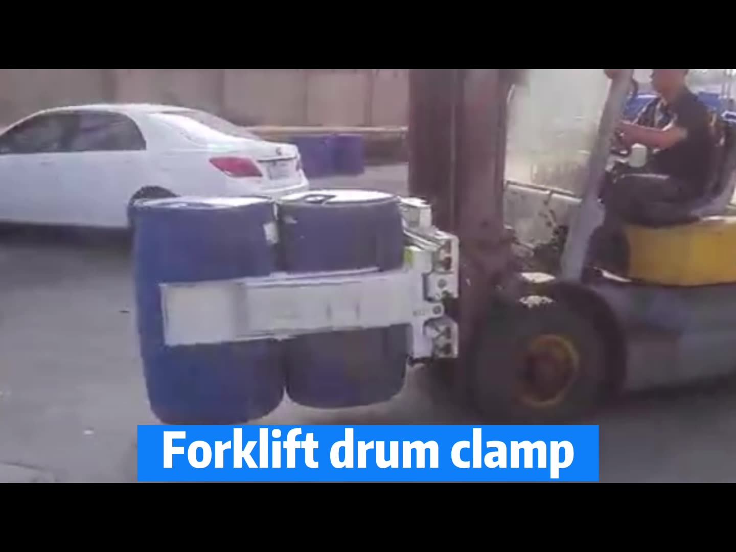 Heavy Duty Rotating Bucket Clamp Drum Handler Forklift Truck Attachment