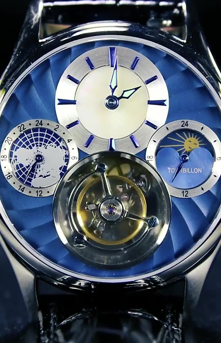 Genuine Tourbillon Watch Luxury Men's Mechanical Timepiece