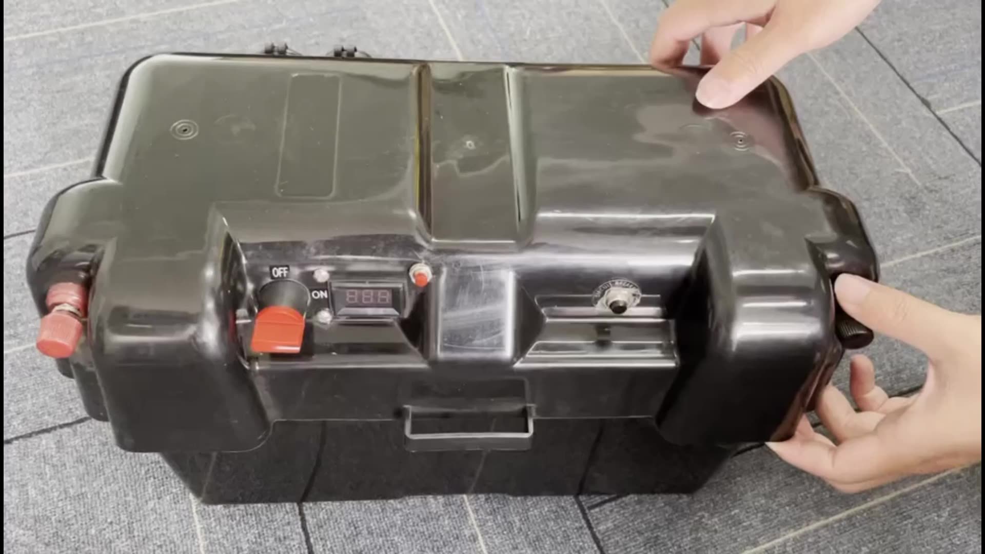 Outdoor Plastic Waterproof 12v Battery Box Camping 4wd Adventure