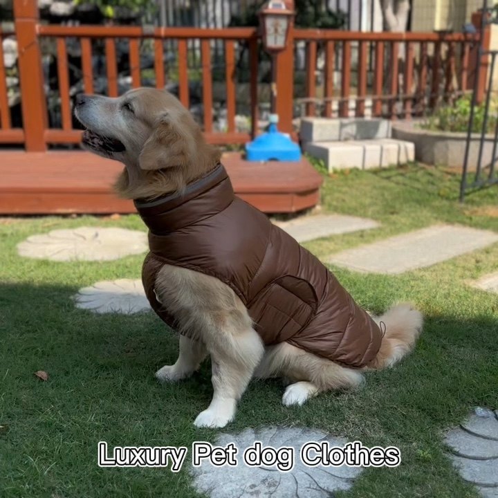 Oem/odm Custom Luxury Winter Dog Clothes Pet Jacket Waterproof Small