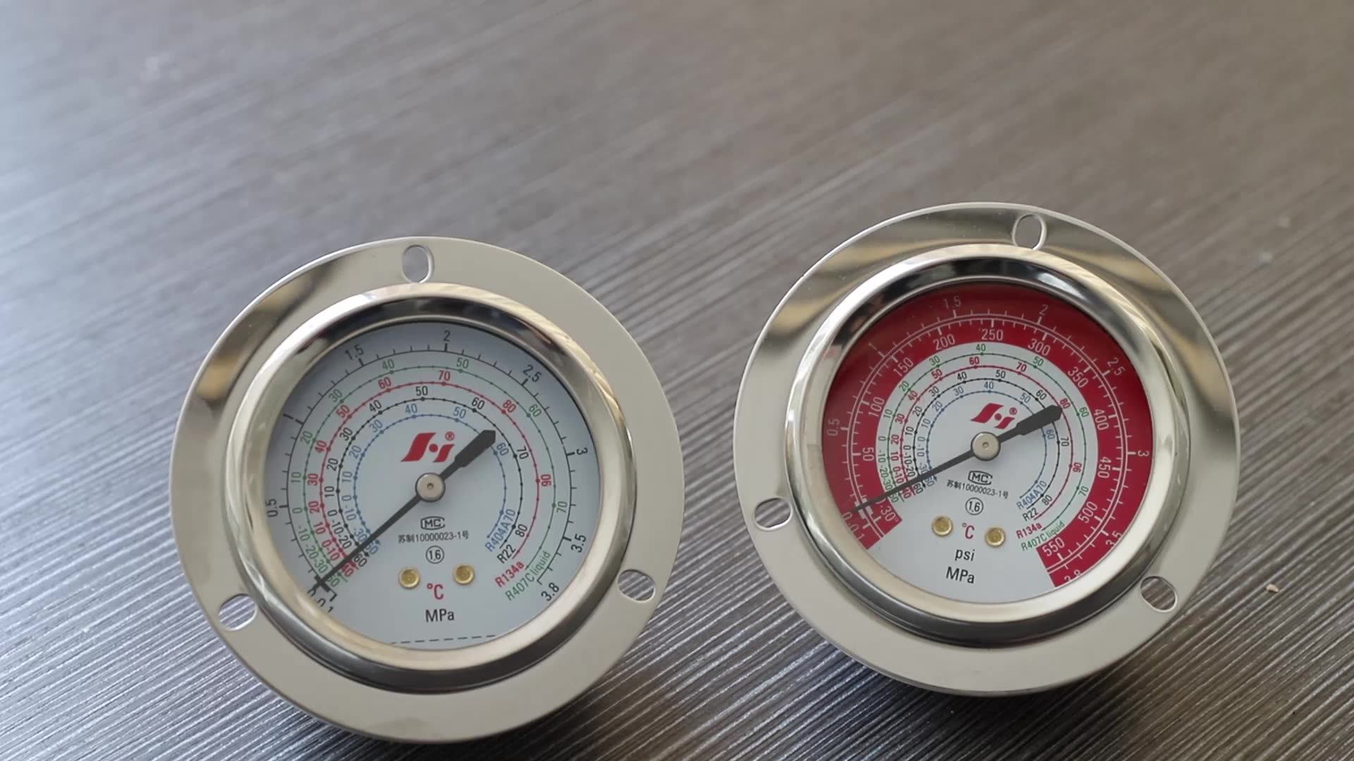 Hf 60mm 80mm 2.5" 3" 10 / 16 Mpa Liquid Filled Refrigerant Freon Co2