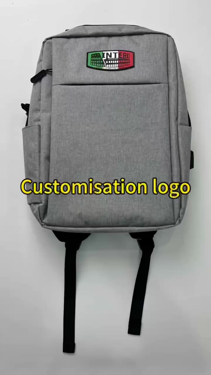 Bsci Black Nylon Backpacks Custom Logo Laptop Backpacks School Unisex
