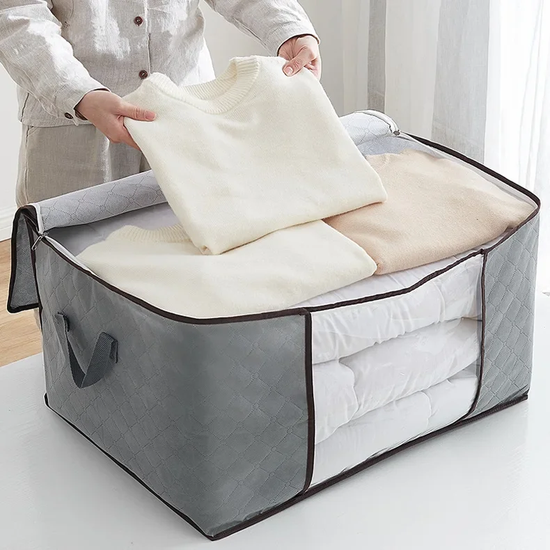 Thick Non-woven Quilt Bag Storage Box Home Clothing Underwear Finishing Storage Box Bag Storage Bag