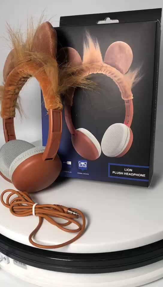 Lion Wired Headphones With Lightweight Over Ear Design For Girls Boys