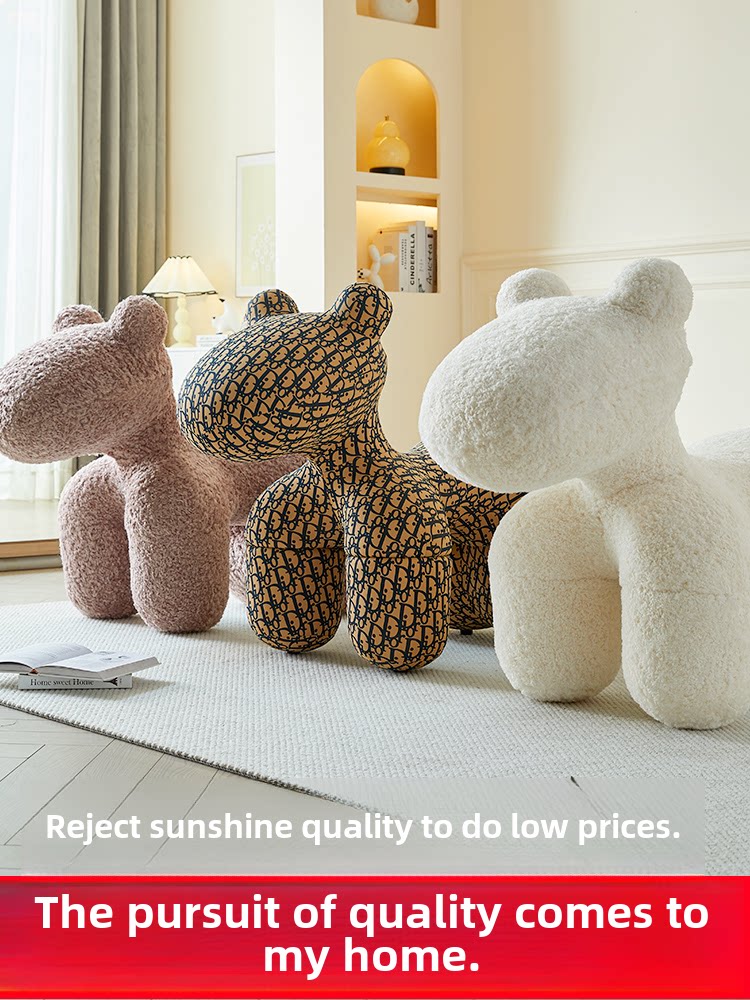 Little Horse Chair Living Room Decoration Ornament Home Decor Large Alpaca Seat Floor-Standing Housewarming Gift Moving Gift