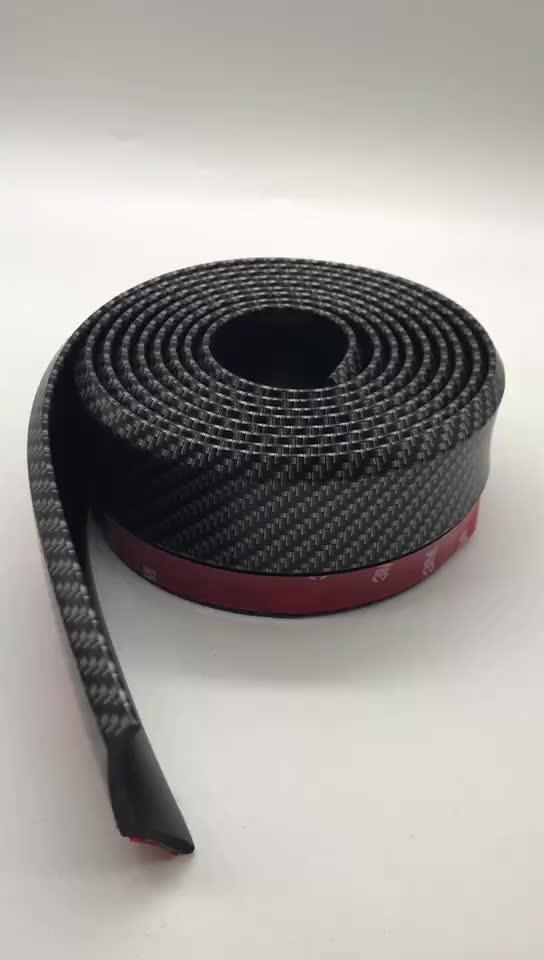 Universal Carbon Fiber Car Rear Automotive Spoilers Rubber Trunk Or