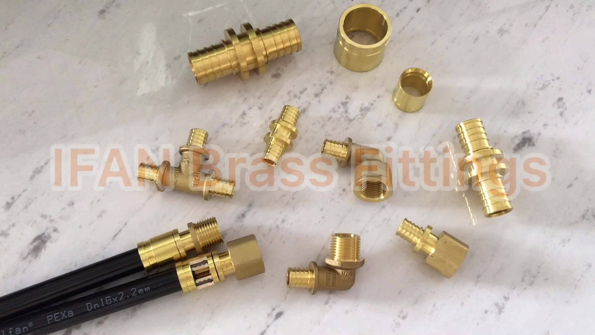 Ifanplus Brass Pex Fitting Compression Sleeve 16mm32mm Nut Brass Pex