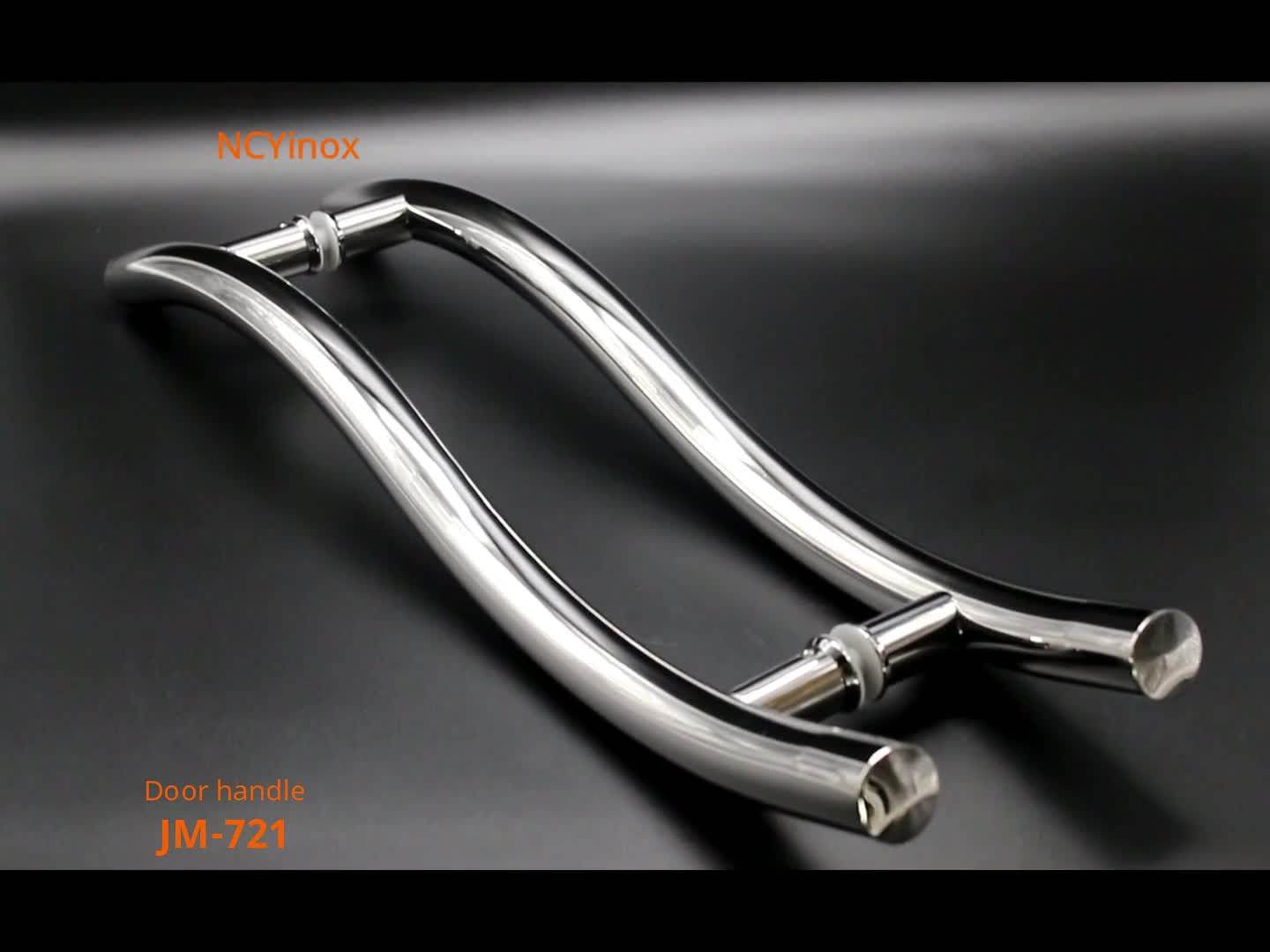 Good Quality Stainless Steel Tempered Glass Door Handle S Type Buy S