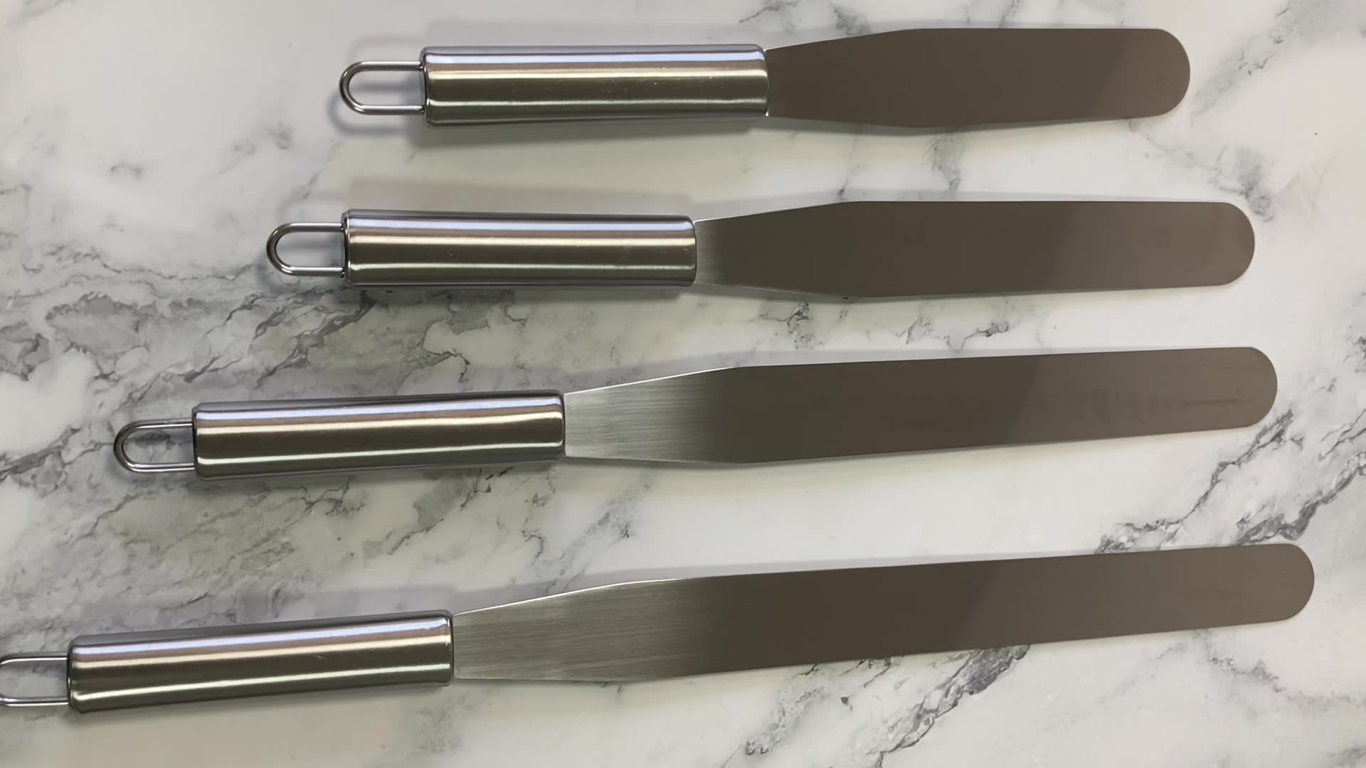 Stainless Steel Baking Cream Spatula Image 1