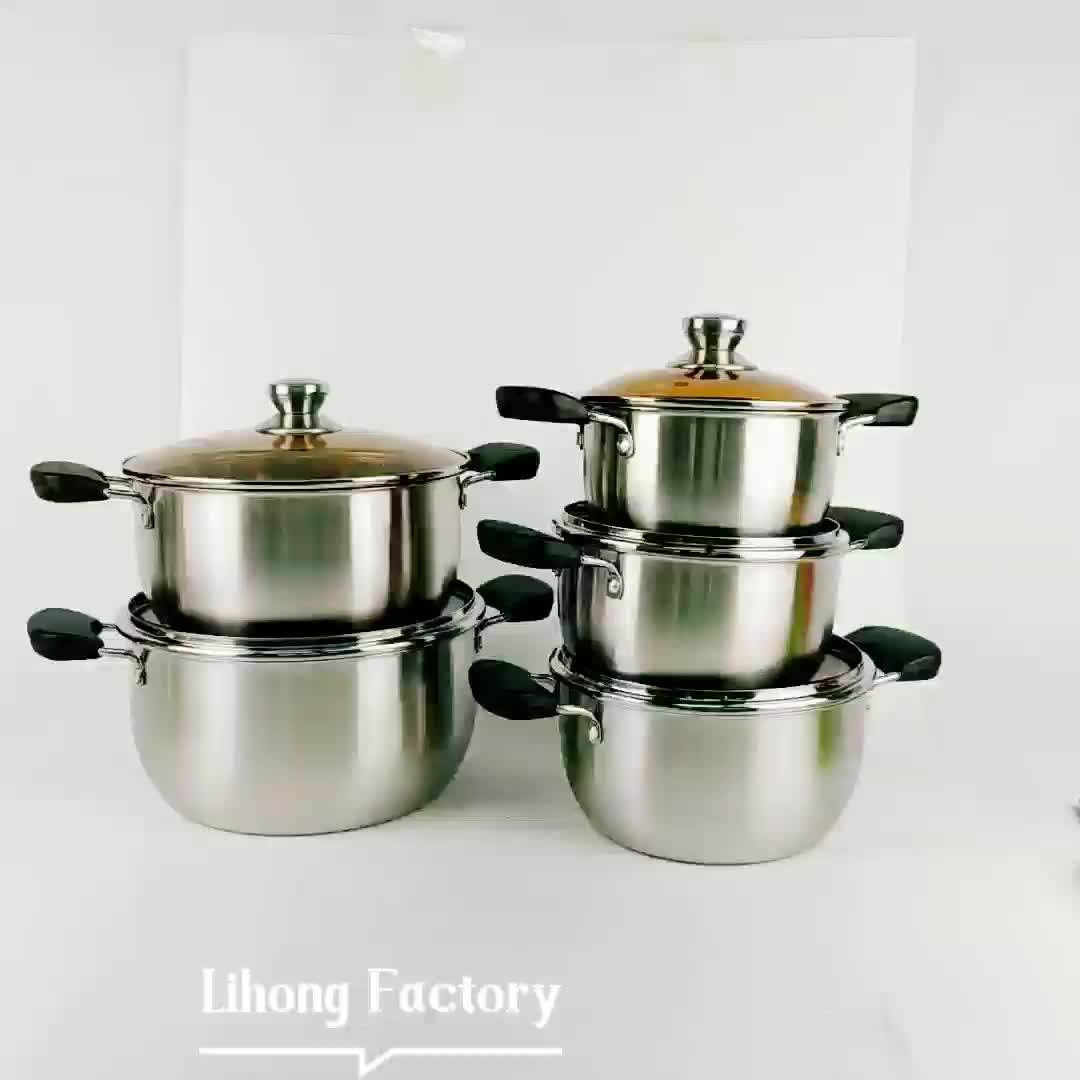 High Polished Korean Cooking Pot Wholesale Factory Price 10pcs Soup