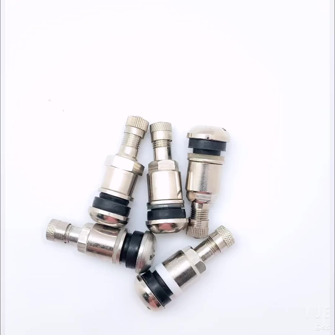Wheelsky Nickel Plated Car Truck Tubeless Metal Clamp In Tire Valves