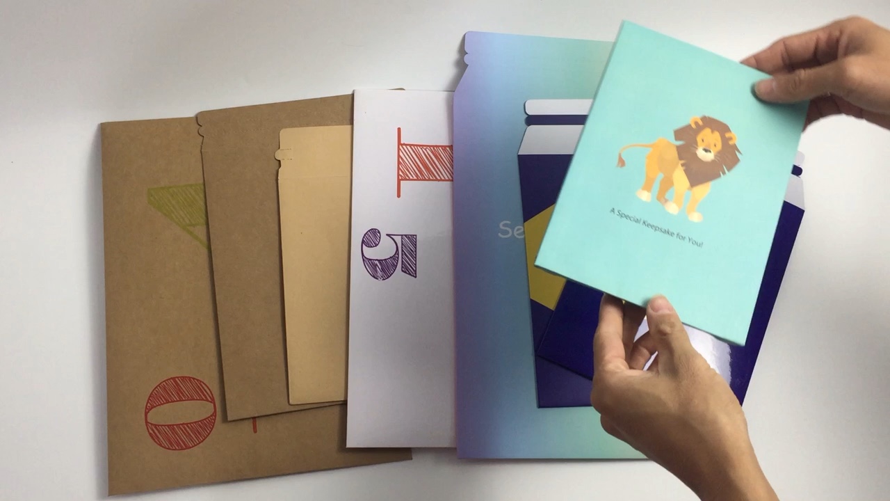 9 X 12 Printed Custom Glossy Cardboard Paper Presentation / Document