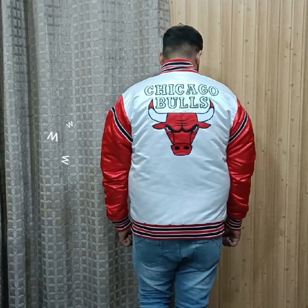 Custom Satin Letterman Bomber Jacket Wholesale Men Jackets Satin Jacket