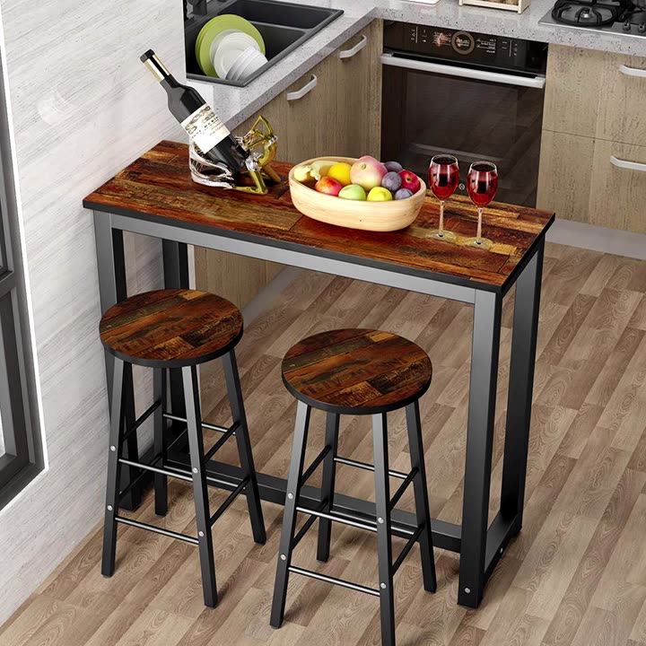 Home Decor Products 3 Piece Dining Table Set 2 Stools Chairs Kitchen Breakfast Dining Bistro Set - Buy Dining Table Set,Bistro Set,Dining Bistro Set Product on Alibaba.com