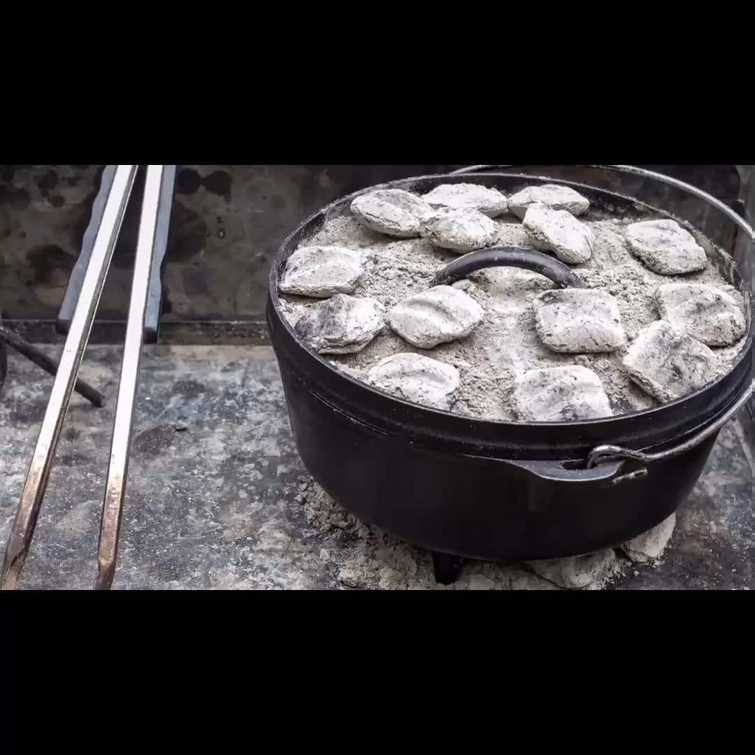 High Quality Outdoor Covered Natural Cast Iron Dutch Oven Buy Camping
