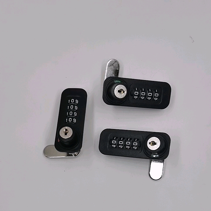 Rotary Black Abs Cam Lock Master Key 4 Digital Combination