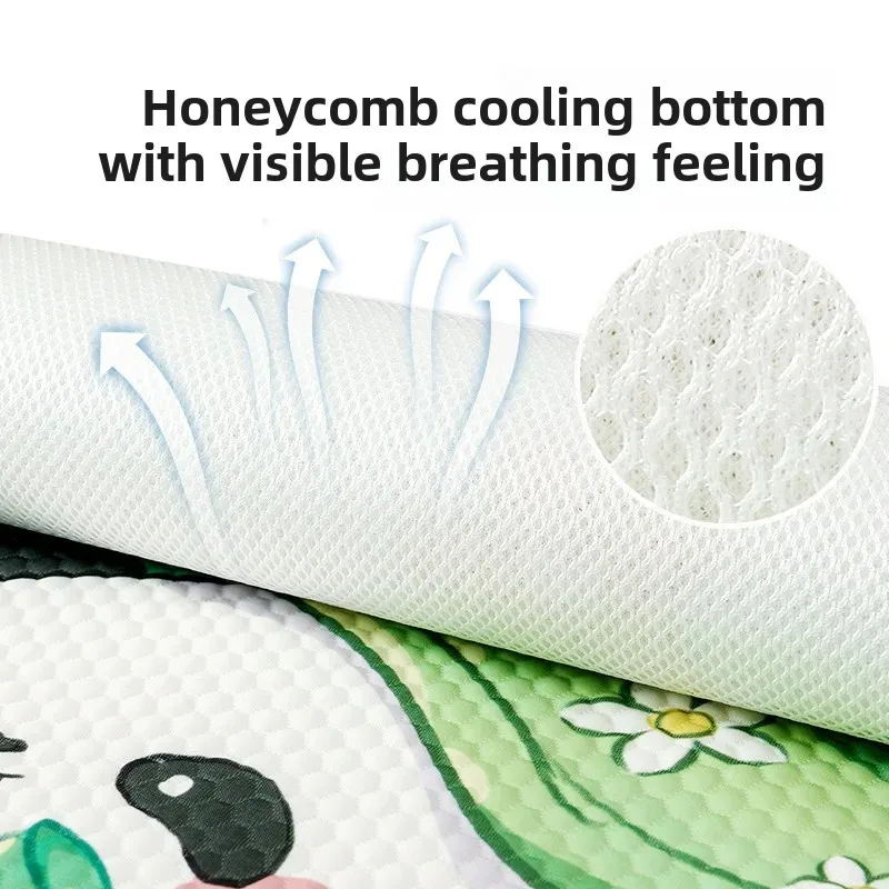 Baby mat available ice silk breathable sweat baby summer children's kindergarten nap special crib mat