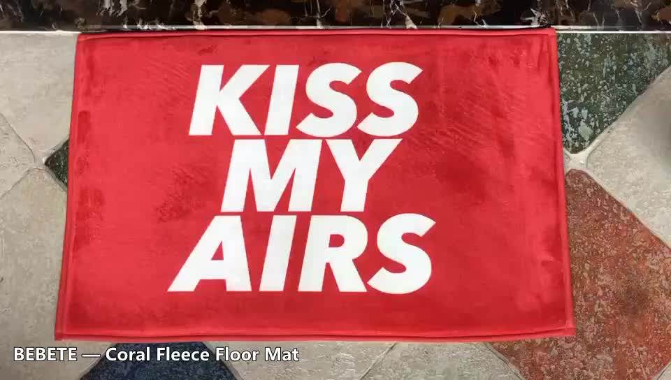 50*80cm Logo Customized Available Modern Carpet Floor Mat For Hotel