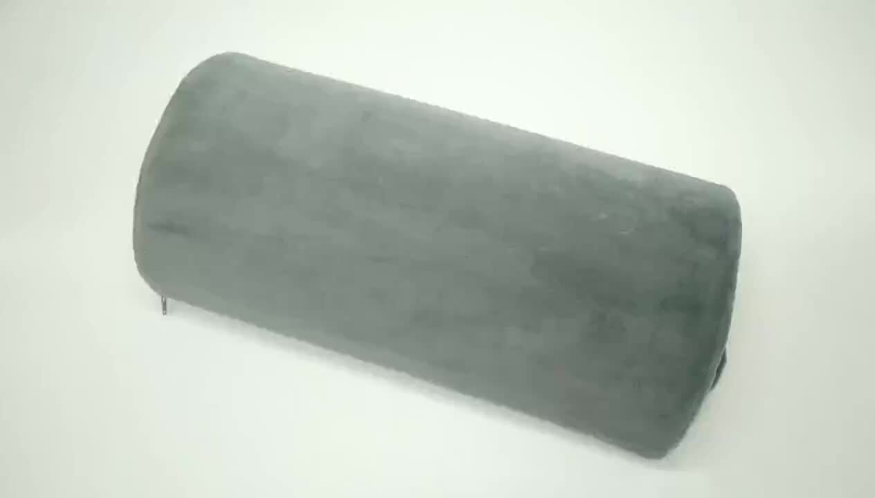 Half Round Cylinder Shape Pillow Sleep Foot Rest Travel Pillow,Memory