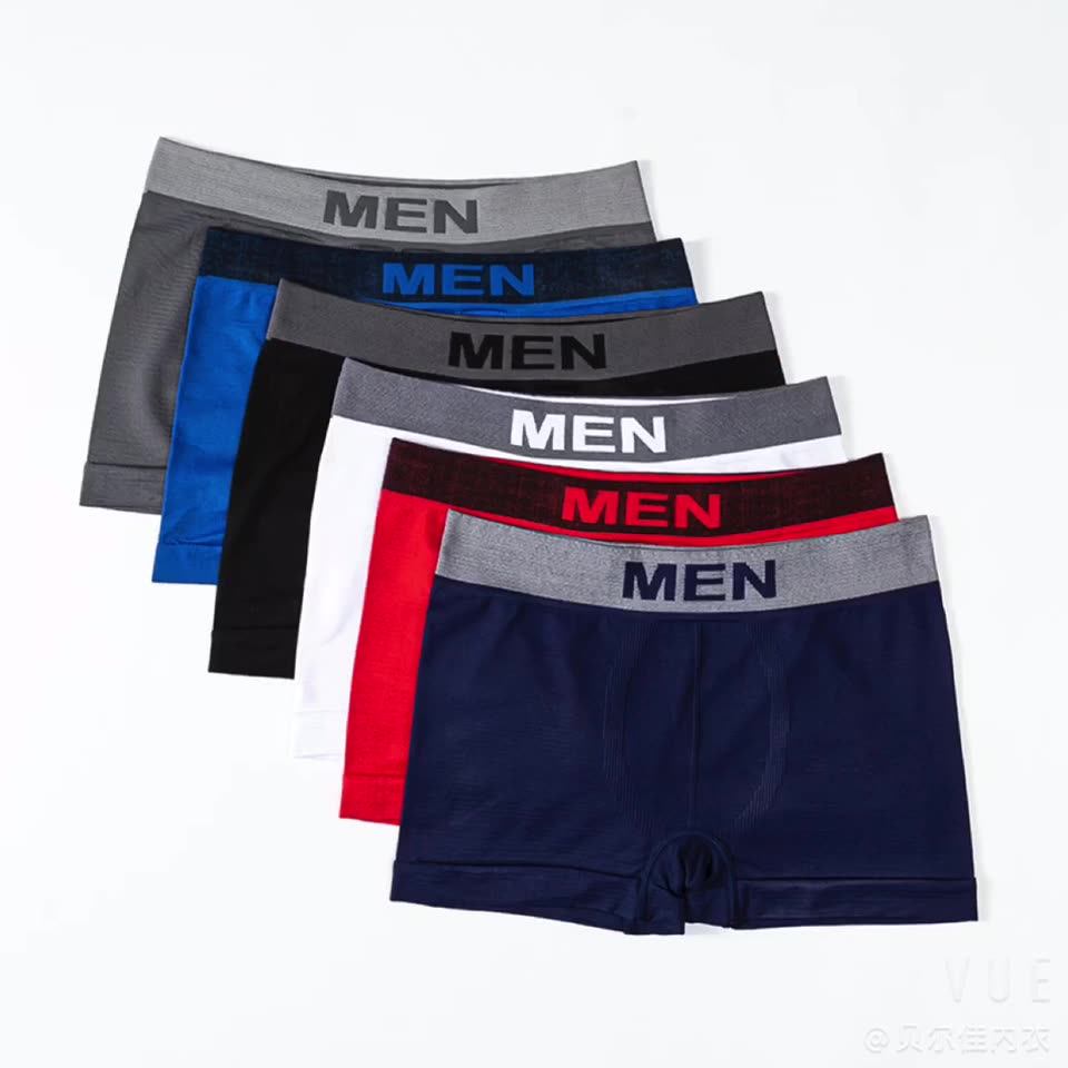 Fashion New Design Mens Seamless Boxer Briefs Shorts Mens Underwear