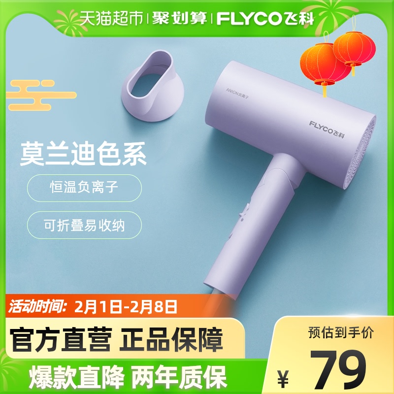 Feike Electric Hair Dryer Home Dormitory Students High Power Negative Ion Foldable Hair Dryer FH6277
