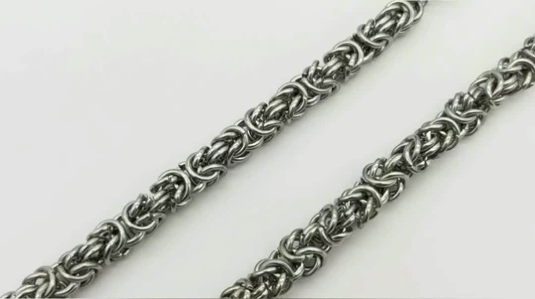 Charm Punk 316 Edelstahl Zahlen Kette - Silber & Gold Schmuck Unisex