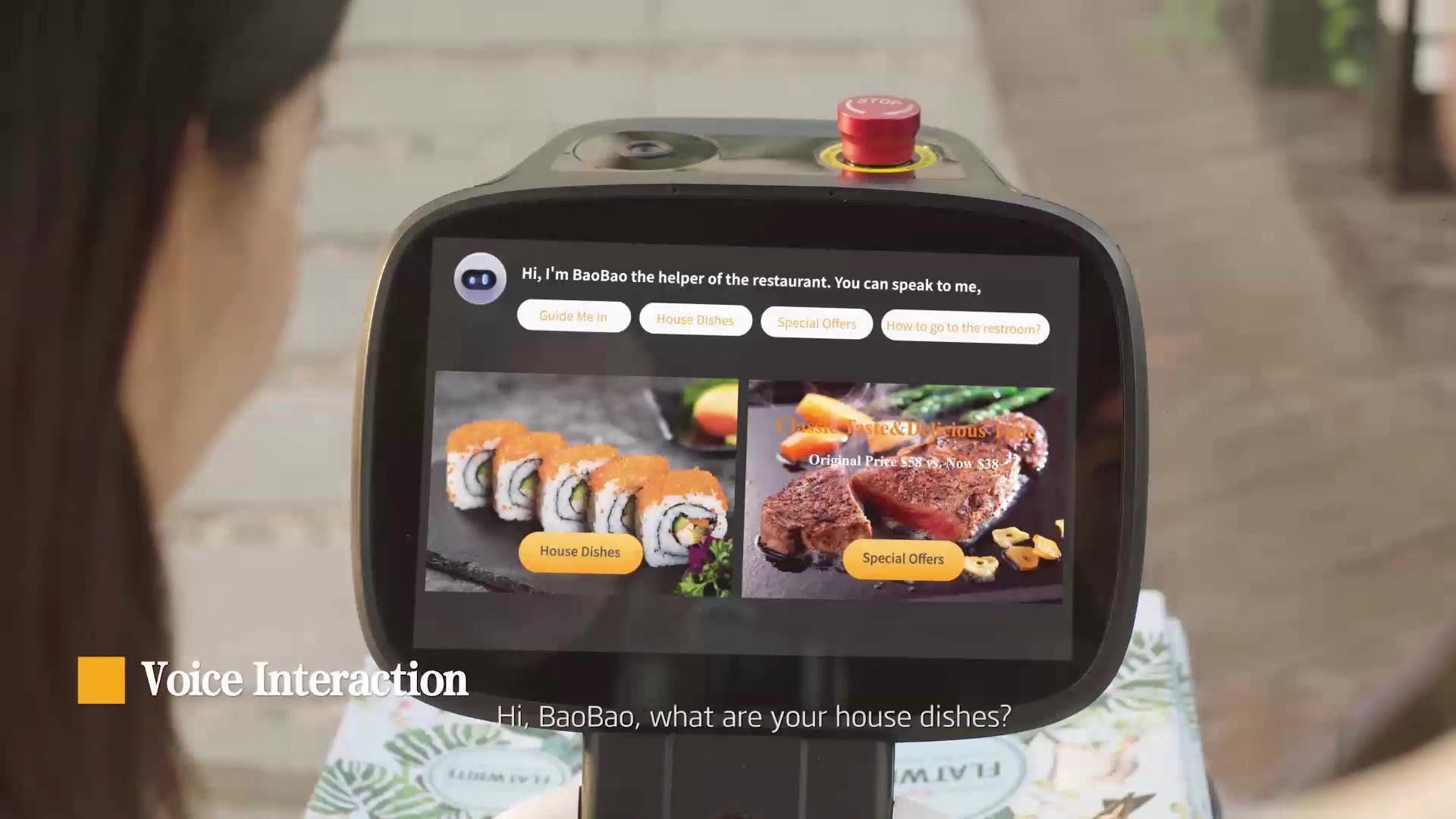 Restaurant Uses Robot Cater Robot 2024 Intelligent Delivers Food In