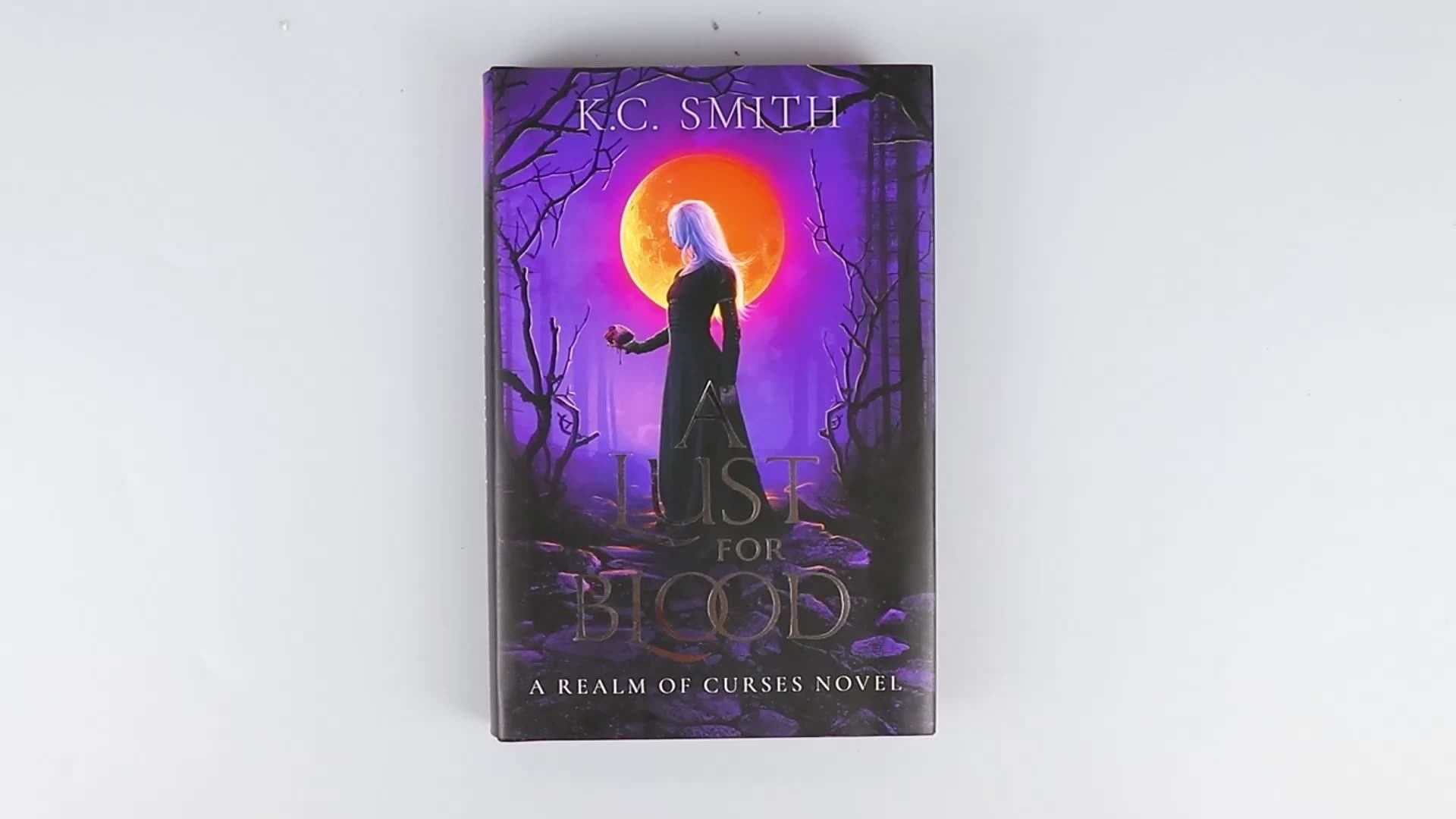 Well Designed Custom Sprayed Edge Hardcover Book Embossed Cover Book