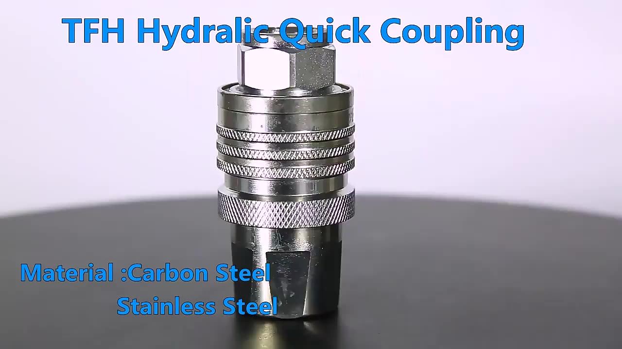 High Flow Tfh Hydraulic Quick Coupler For Electrical Equipment Replaces