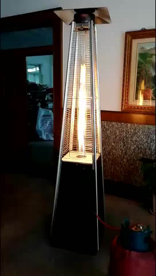 Stainless Steel Pyramid Outdoor Gas Patio Heater With Flame Tower Gas Patio Heater With Cheap