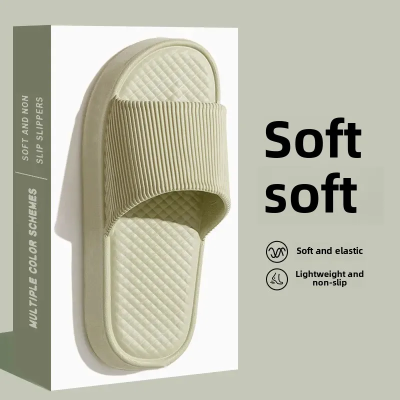 EVA Slippers Women's 2024 New Summer Outer Wear Sandals Men's Home Couple Slippers Wholesale Bathroom Slippers