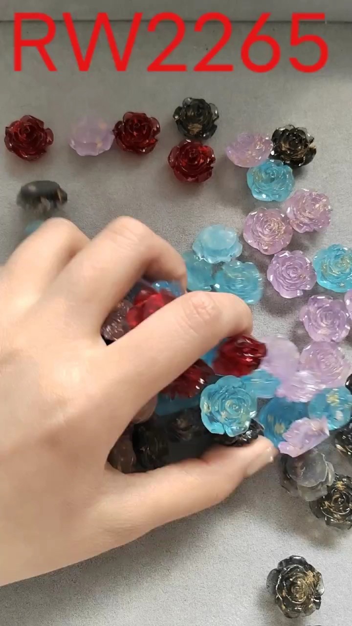 Glass Covers Glass Cabochons Wholesale Bulk 100Pcs Flatback Rose