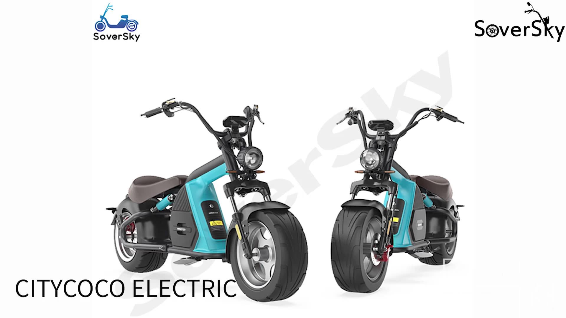 New Design Electric Citycoco Chopper 2000 Watts 20ah Electric Scooter