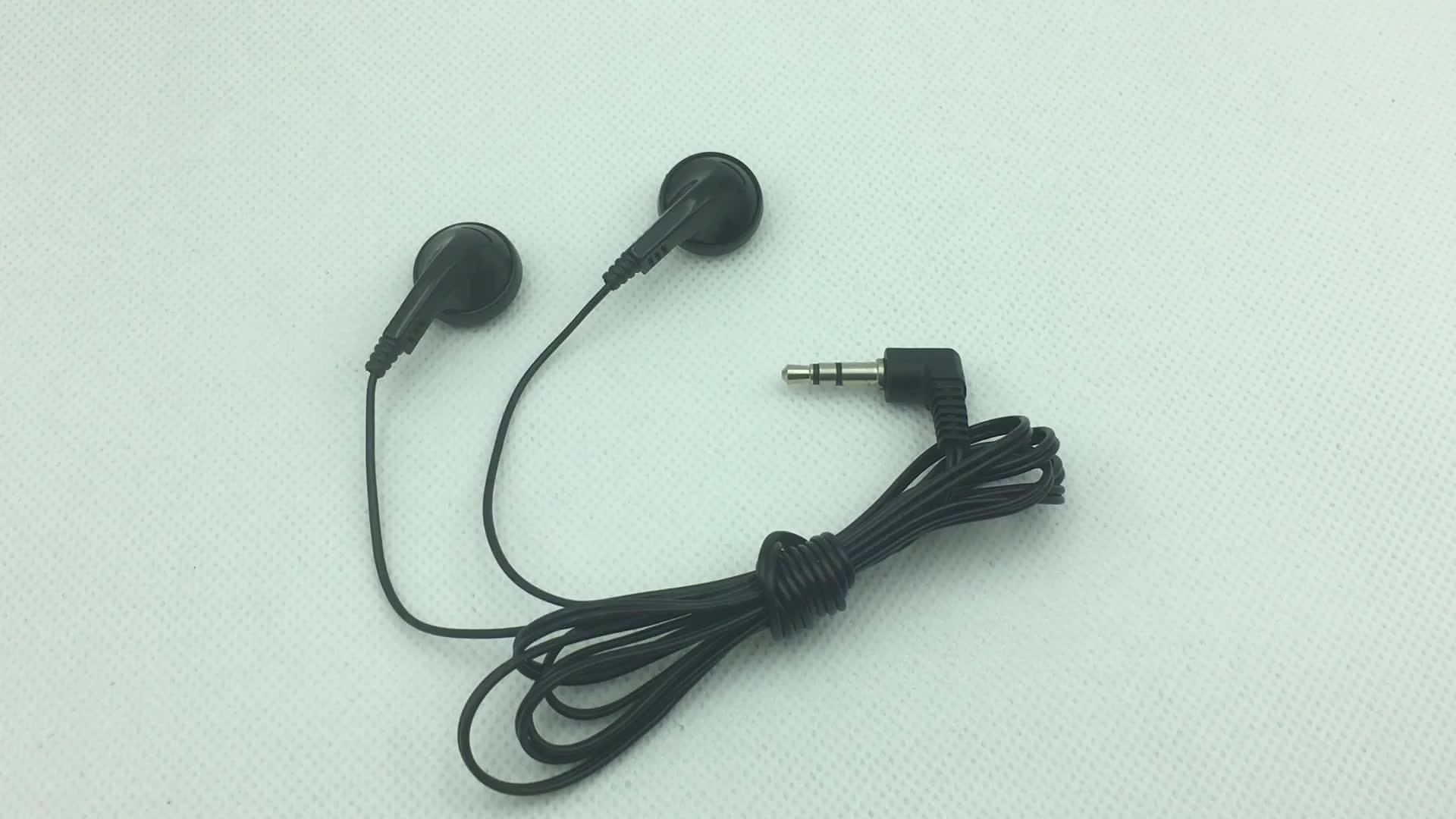 Cheap Price Earphones Aviation Disposable Headphone Bus Train Give Away