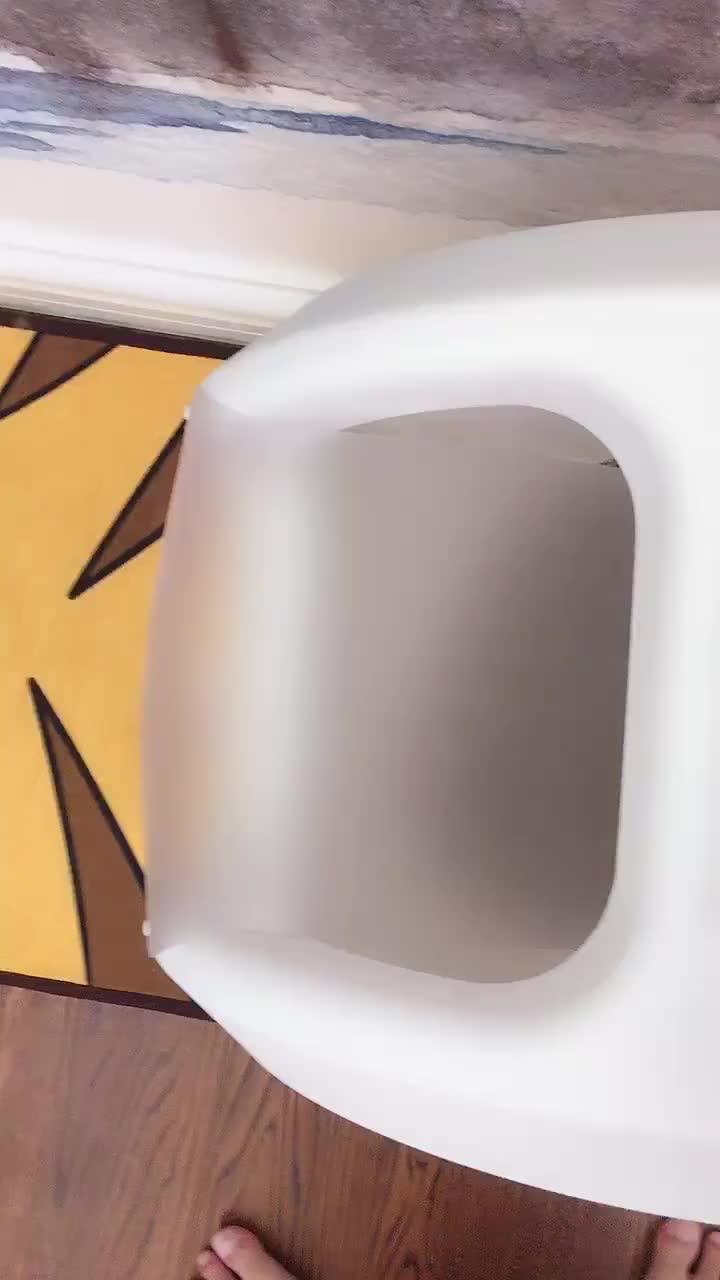 Round Self Cleaning Automatic Hidden Sifting Litter Box Buy Easy