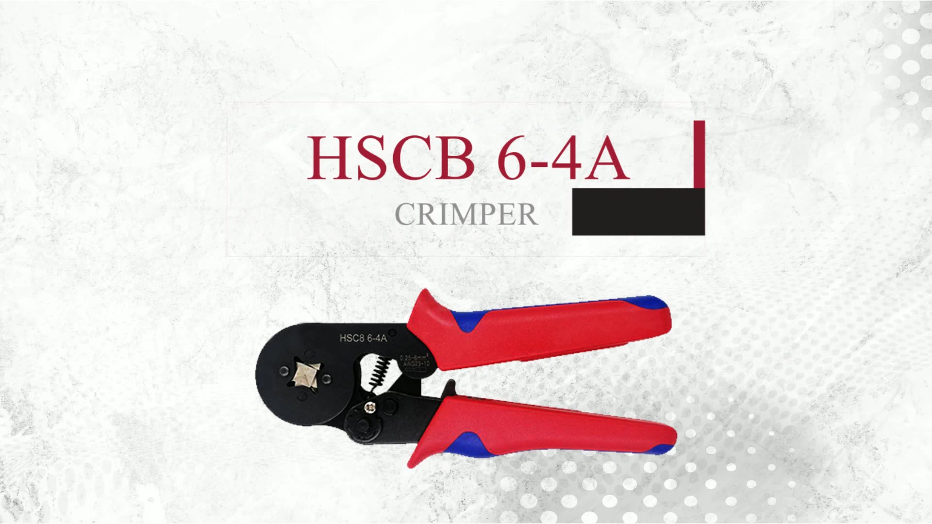 HSC8 6-4A Клещи для обжима наконечников с проволочным наконечником Размер проволоки: