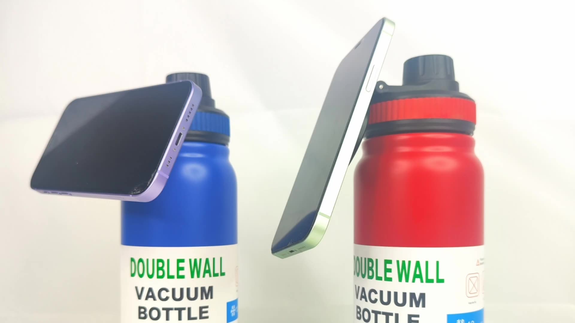 Water Bottle Magnet Top Magnetic Lid Water Bottle Phone Holder - Water Bottle With Magnetic Phone Holder