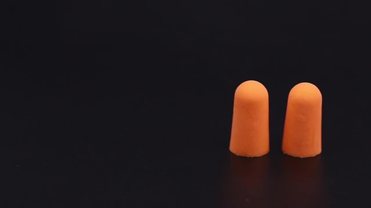 Pu Foam Disposable Earplugs Individually Wrapped Slow Rebounded Soft