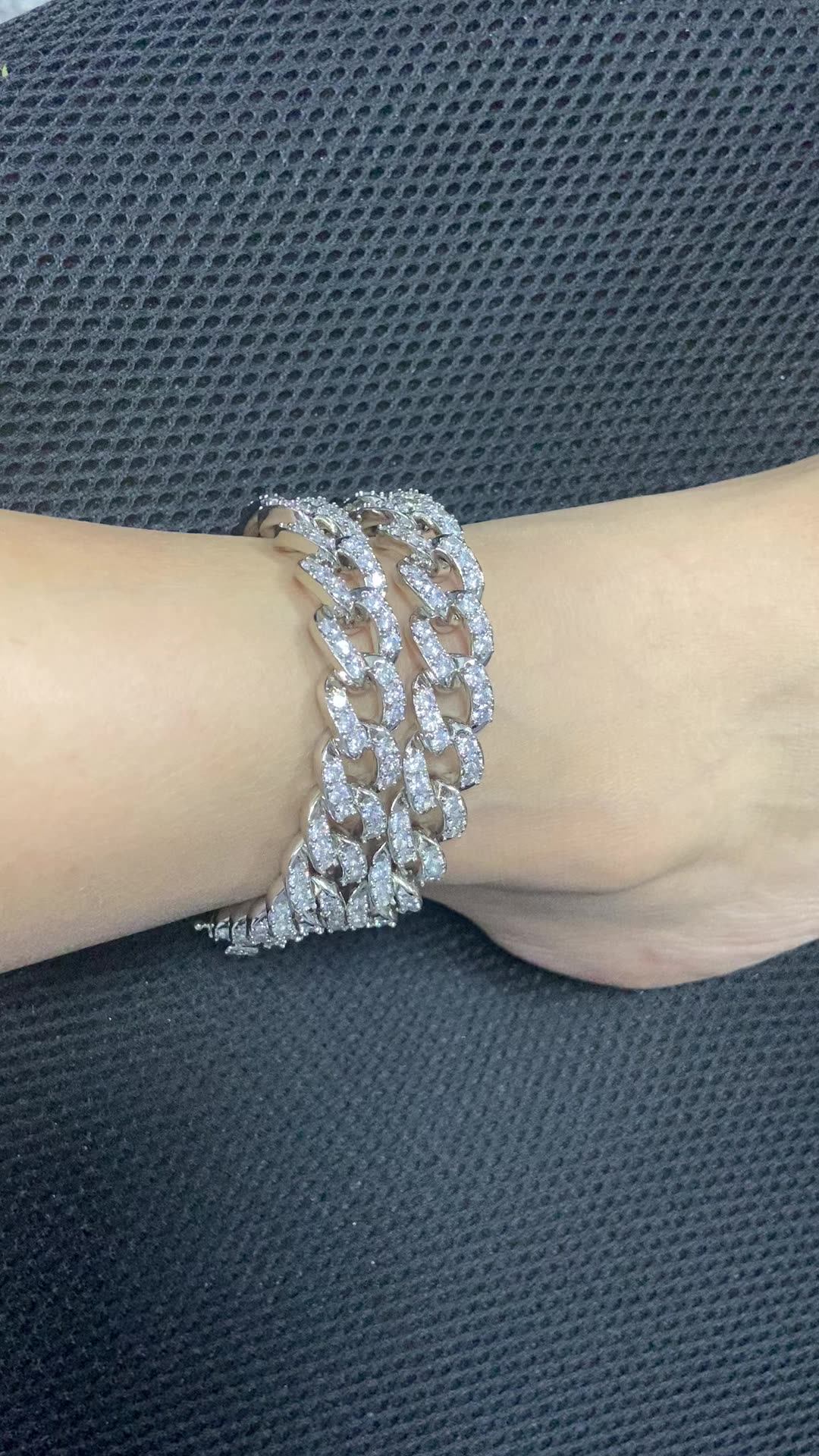 Cuban Link Anklet Diamond/ Rhinestone Foot Anklet Gold Chain For Women