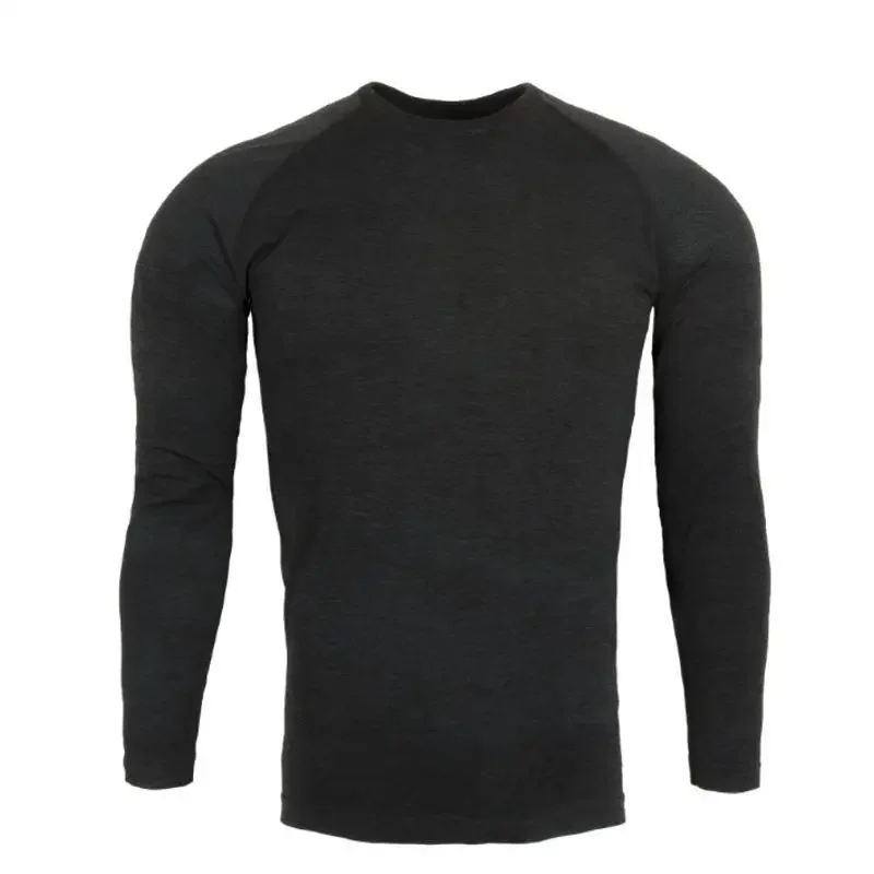 American Seamless Jacquard Zipper Training Fitness Outdoor Strong Base Shirt Sports Quick-drying Slim-fit Long-sleeved T-shirt