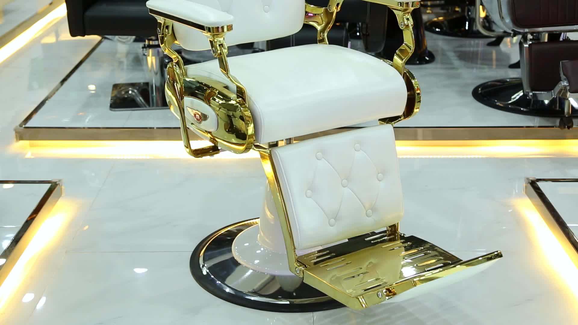 Gold Chrome Vintage Antique Barber Chair Zybc8834a Buy Barber Chair