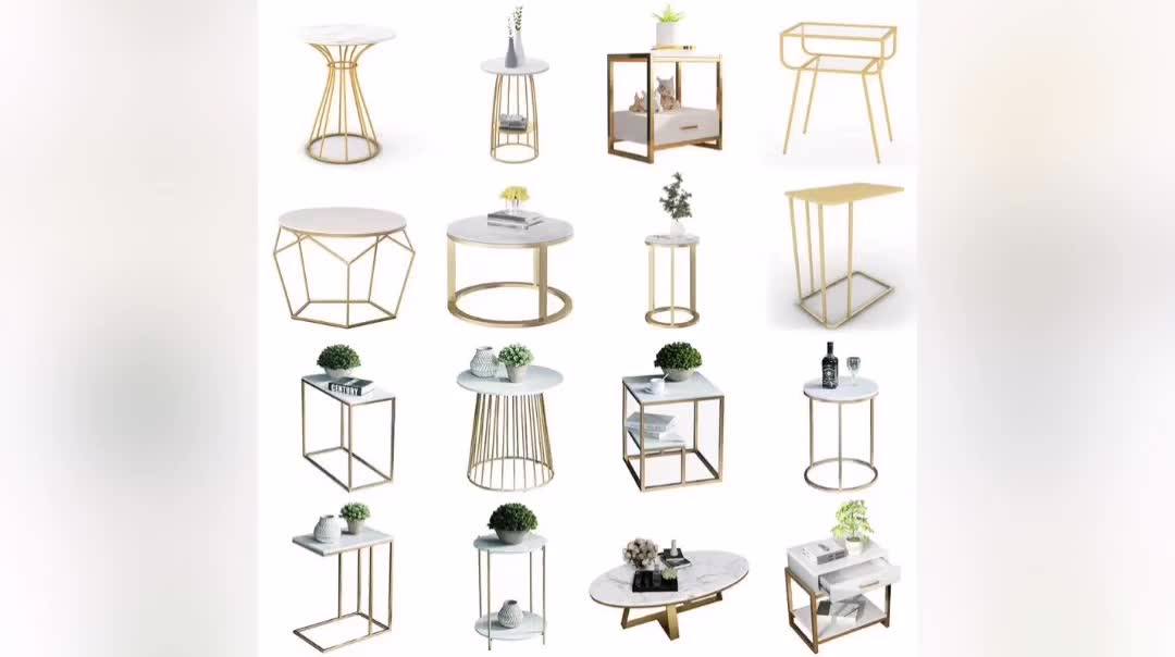 Mayco Furniture Flower Gold Metal Frame Coffee Table Buy Furniture