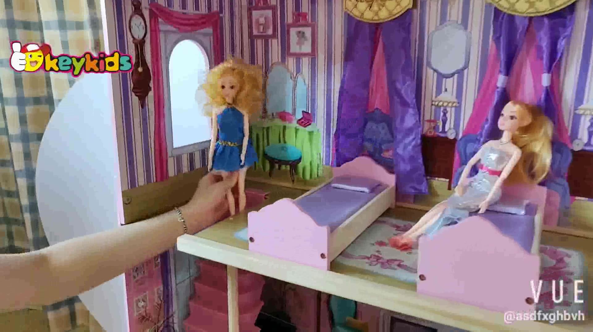 New Design 16 Pieces Of Furniture Elegant Dollhouse Shanghai Toy Suite