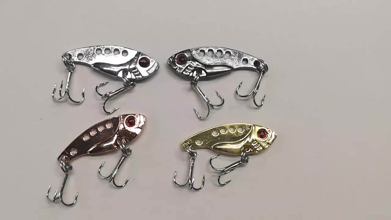 Metal Vib Fishing Jig Head Lure Bass Bait Vibration Assortment