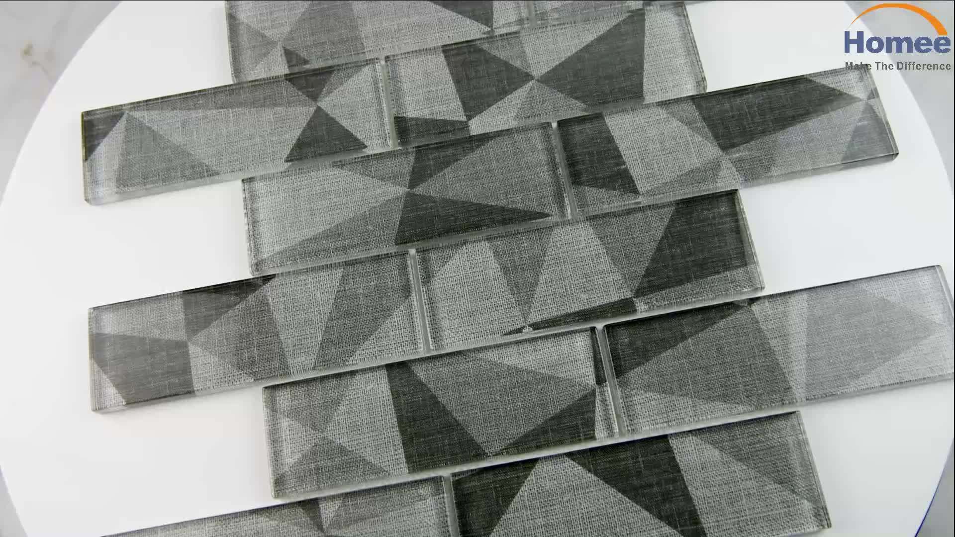 Grey Sheet Size 298x298mm Kitchen Wall Tile Backsplash Mosaic