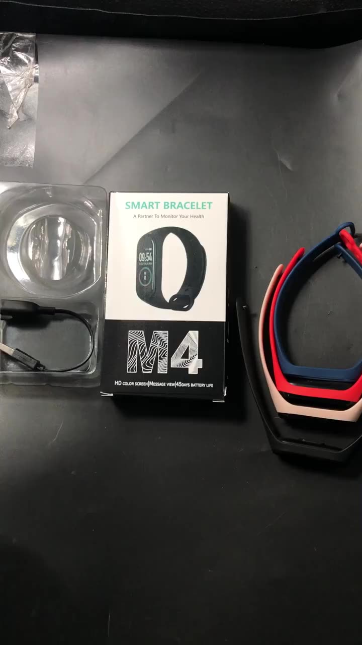 m4 bracelet global smart version sport wristband tracker language rate fitness band heart health english sports