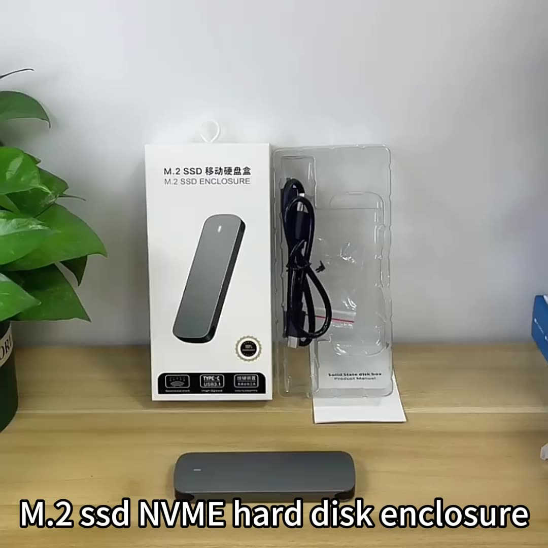 Private Design M.2 Nvme Ssd Enclosure Usb3.1/3.2 Gen 2 (10 Gbps) To Nvme Pcie Solid State Drive