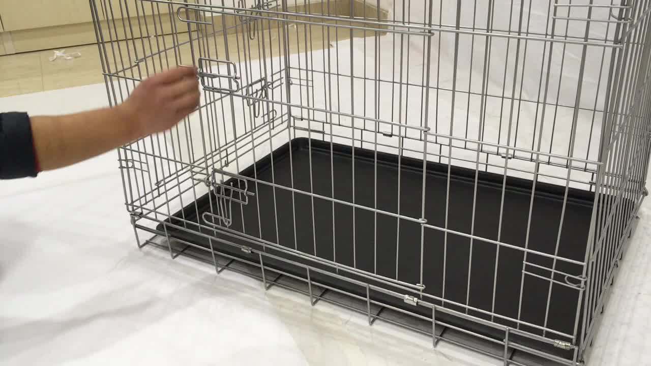 Wholesale Small Animal Pet Transport Display Vet Large Dog Cage Carriers Houses Folding / Pet